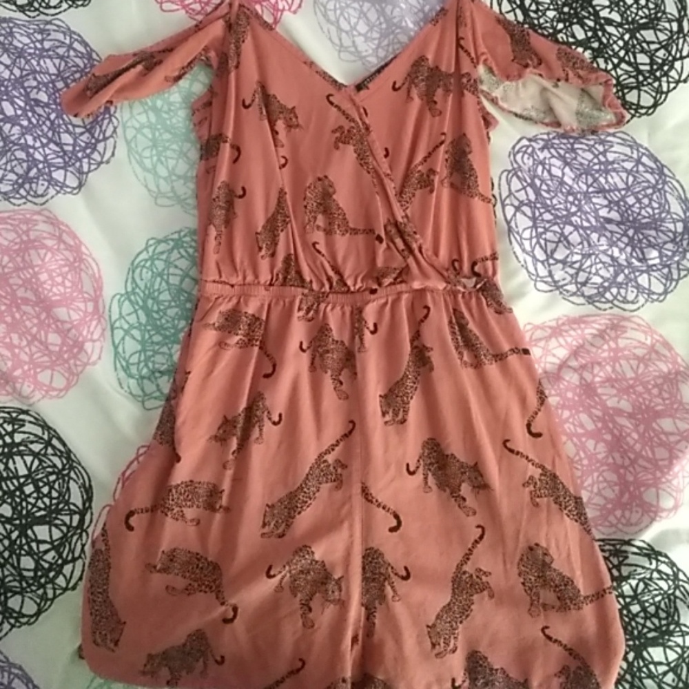 Cold shoulder romper